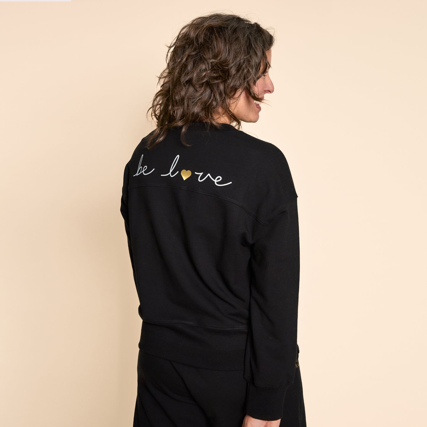 Be Love Lux Crewneck Sweatshirt - Black