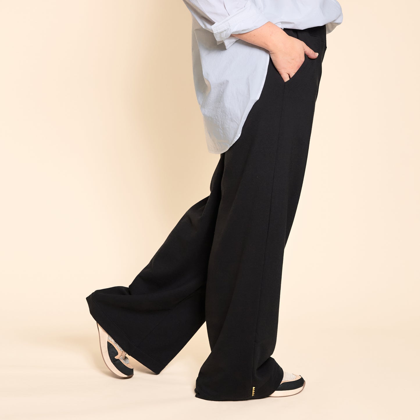 Wide Leg Lux Pant - Black