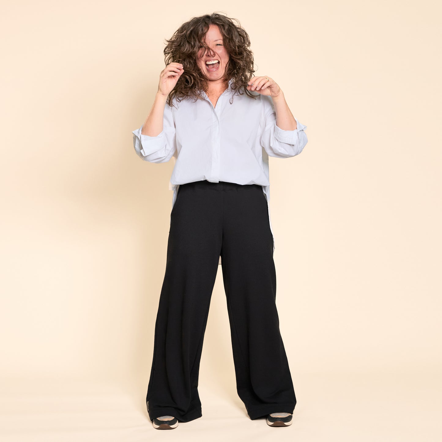 Wide Leg Lux Pant - Black