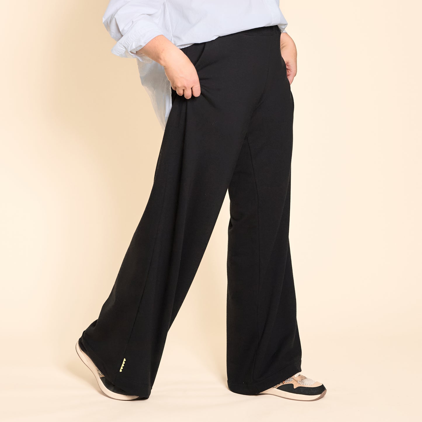 Wide Leg Lux Pant - Black