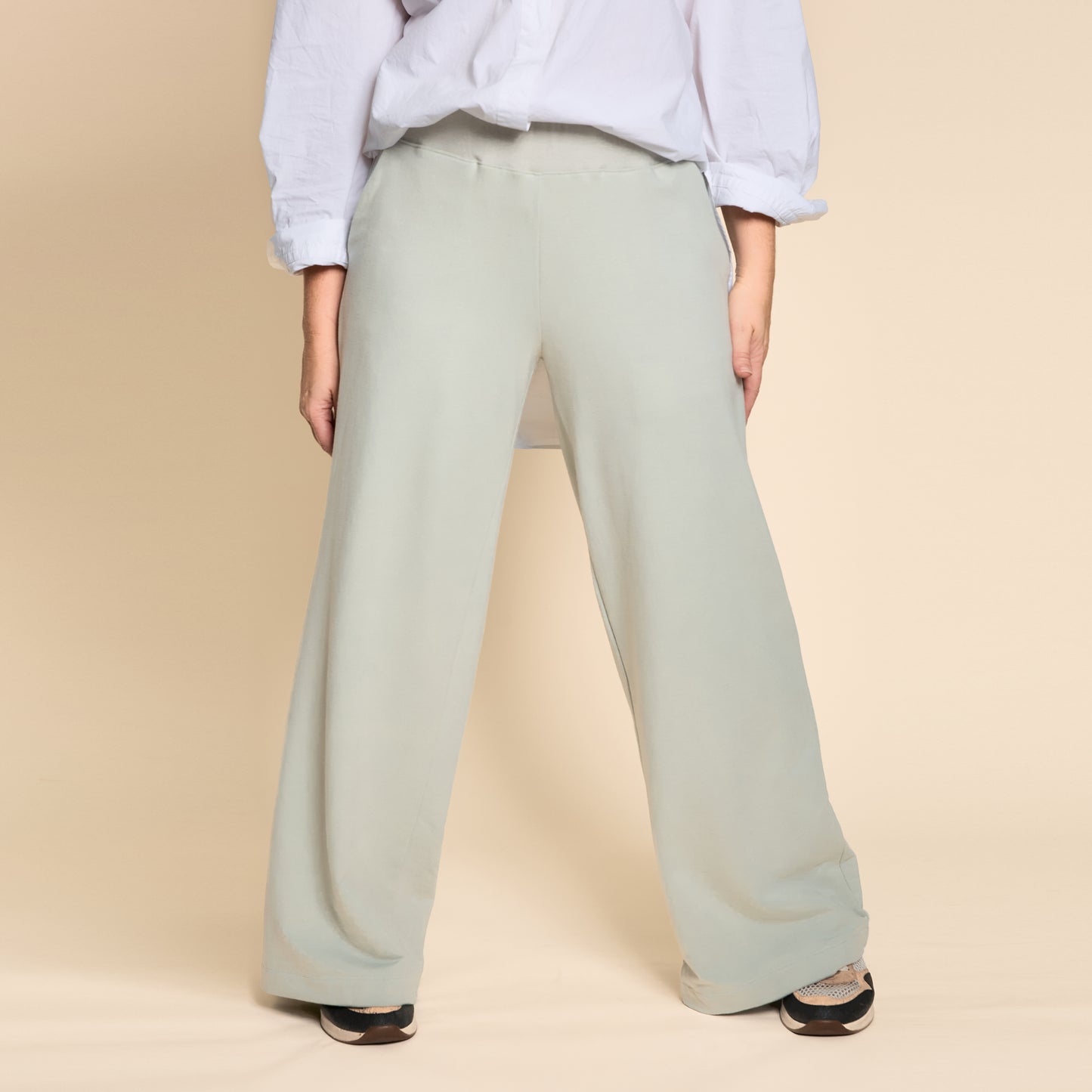 Wide Leg Lux Pant - Misty Mint