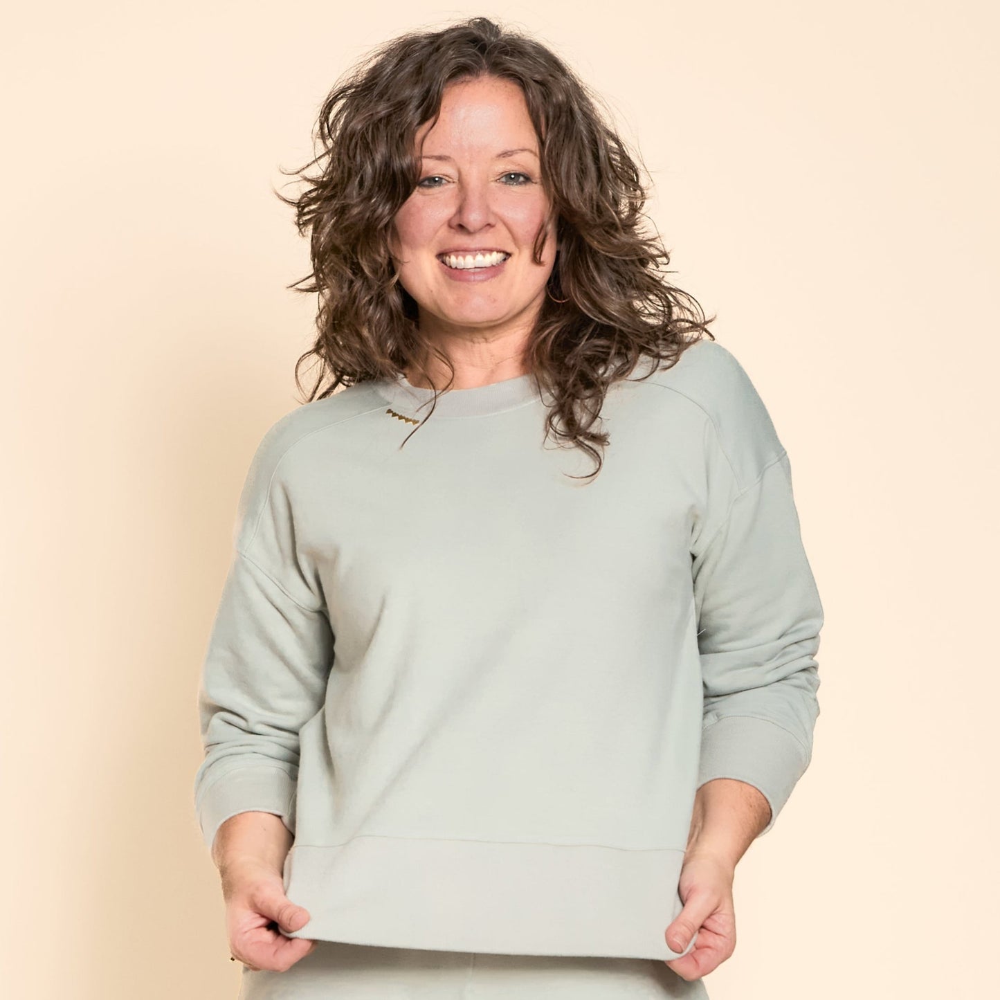 Be Love Lux Crewneck Sweatshirt - Misty Mint