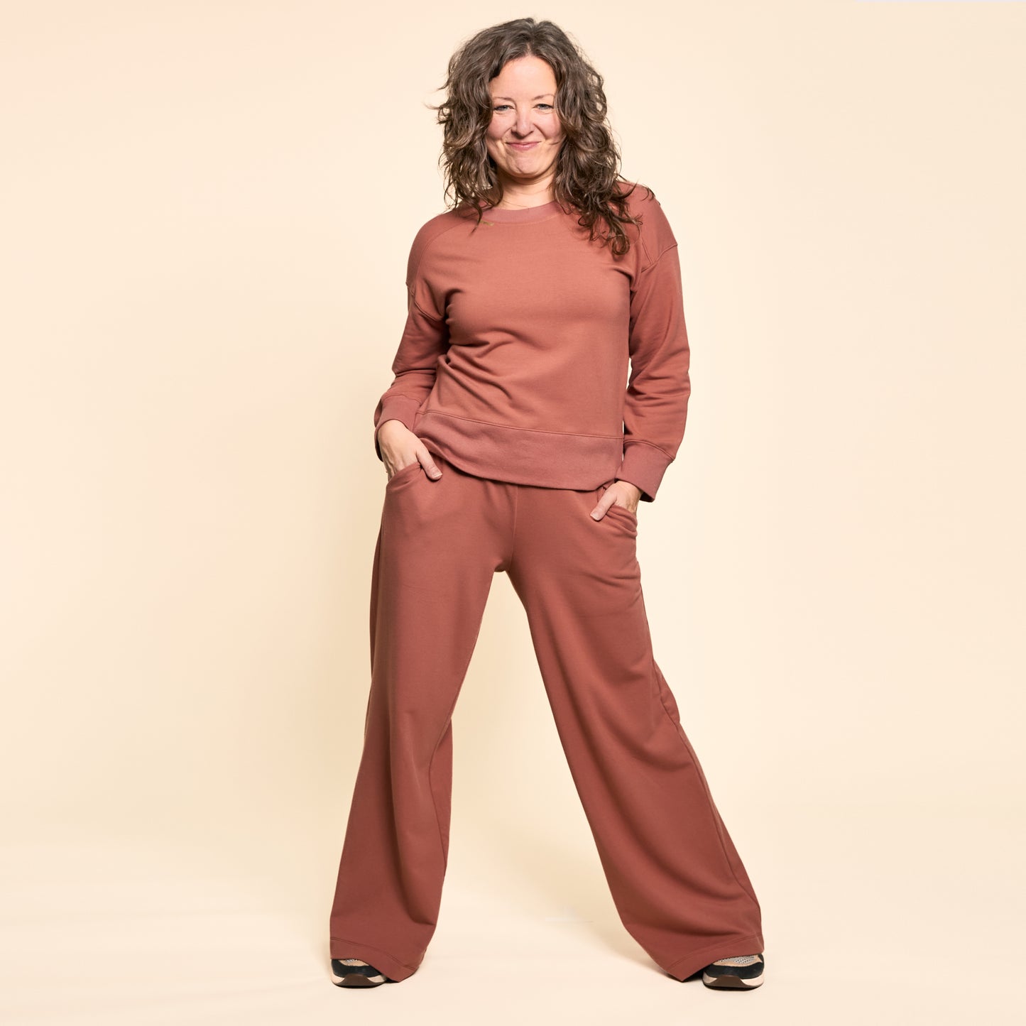 Wide Leg Lux Pant - Terracotta