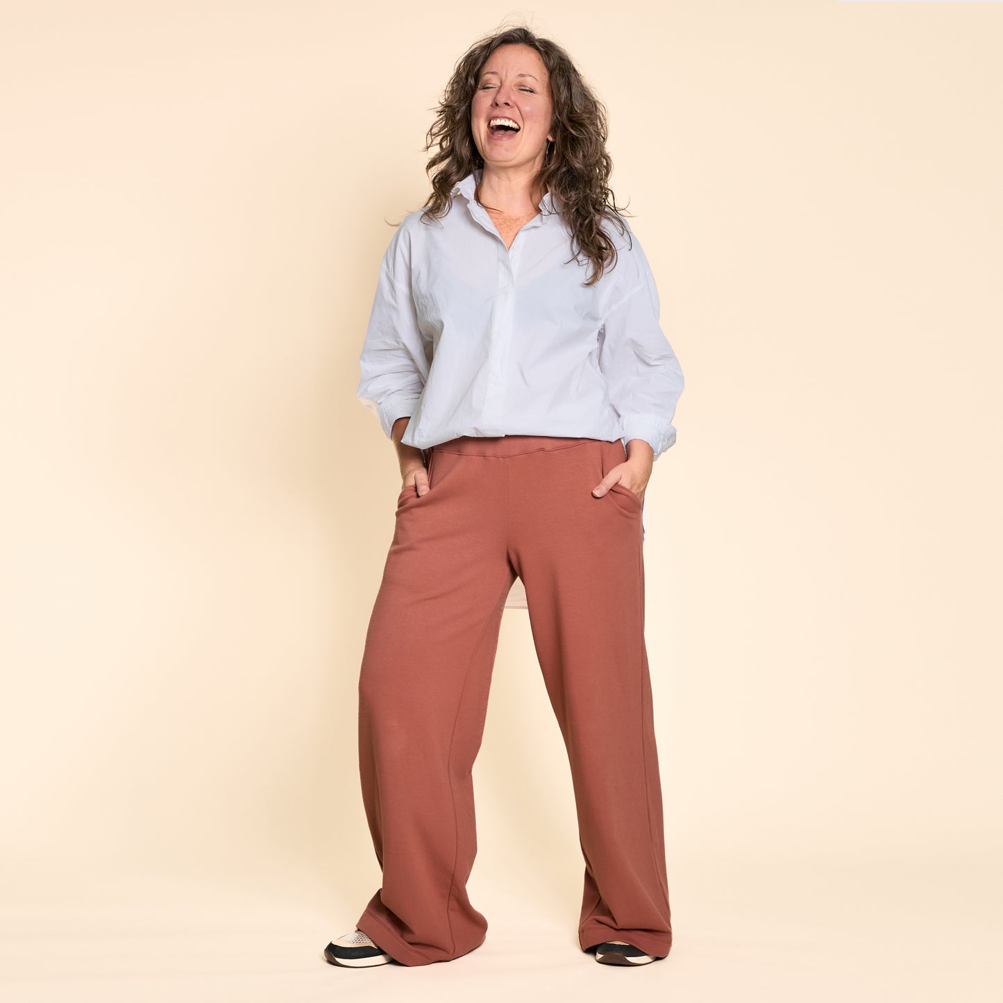 Wide Leg Lux Pant - Terracotta