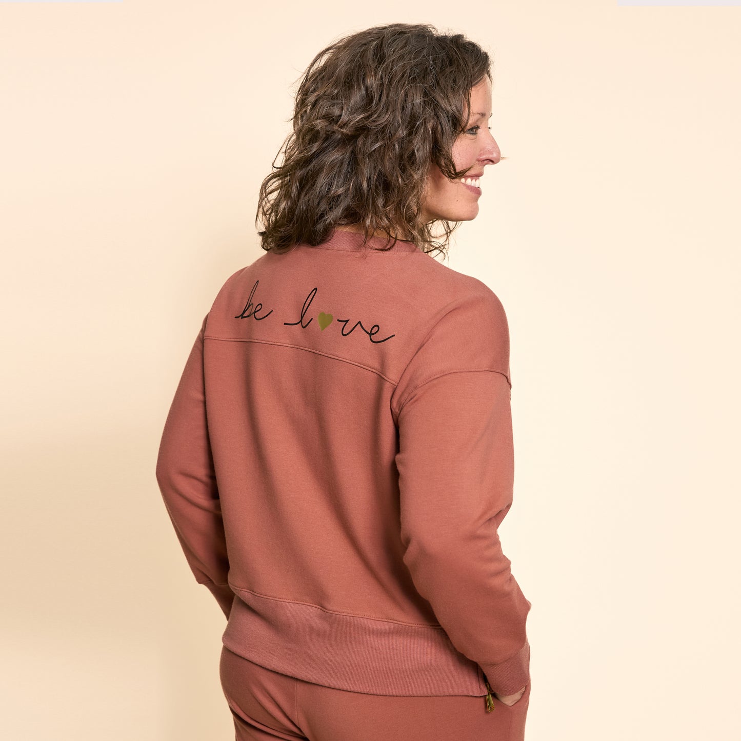 Be Love Lux Crewneck Sweatshirt - Terracotta