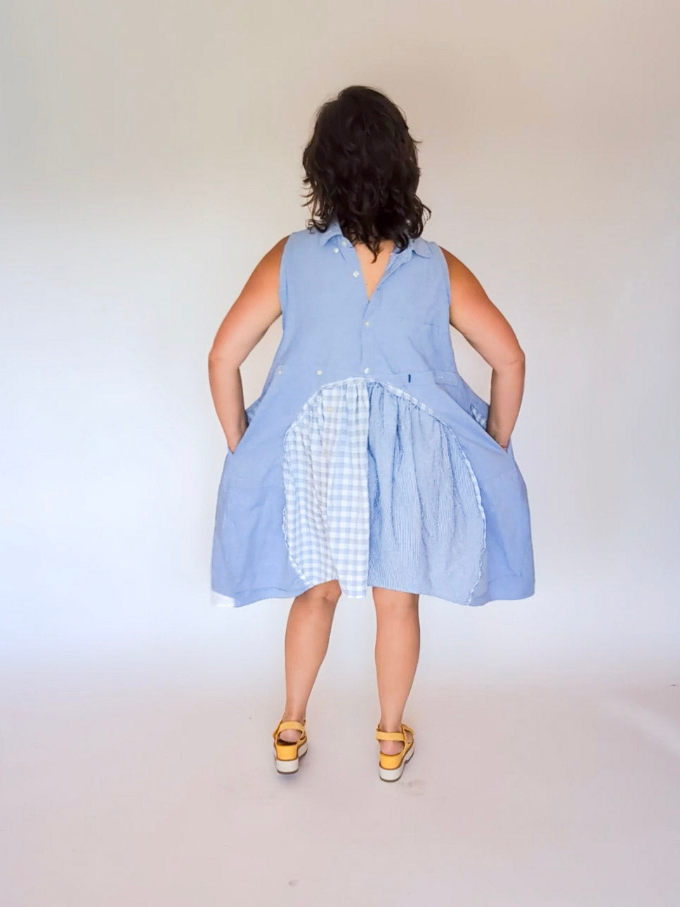 Jumin Dress - Dusty Blue Harmony