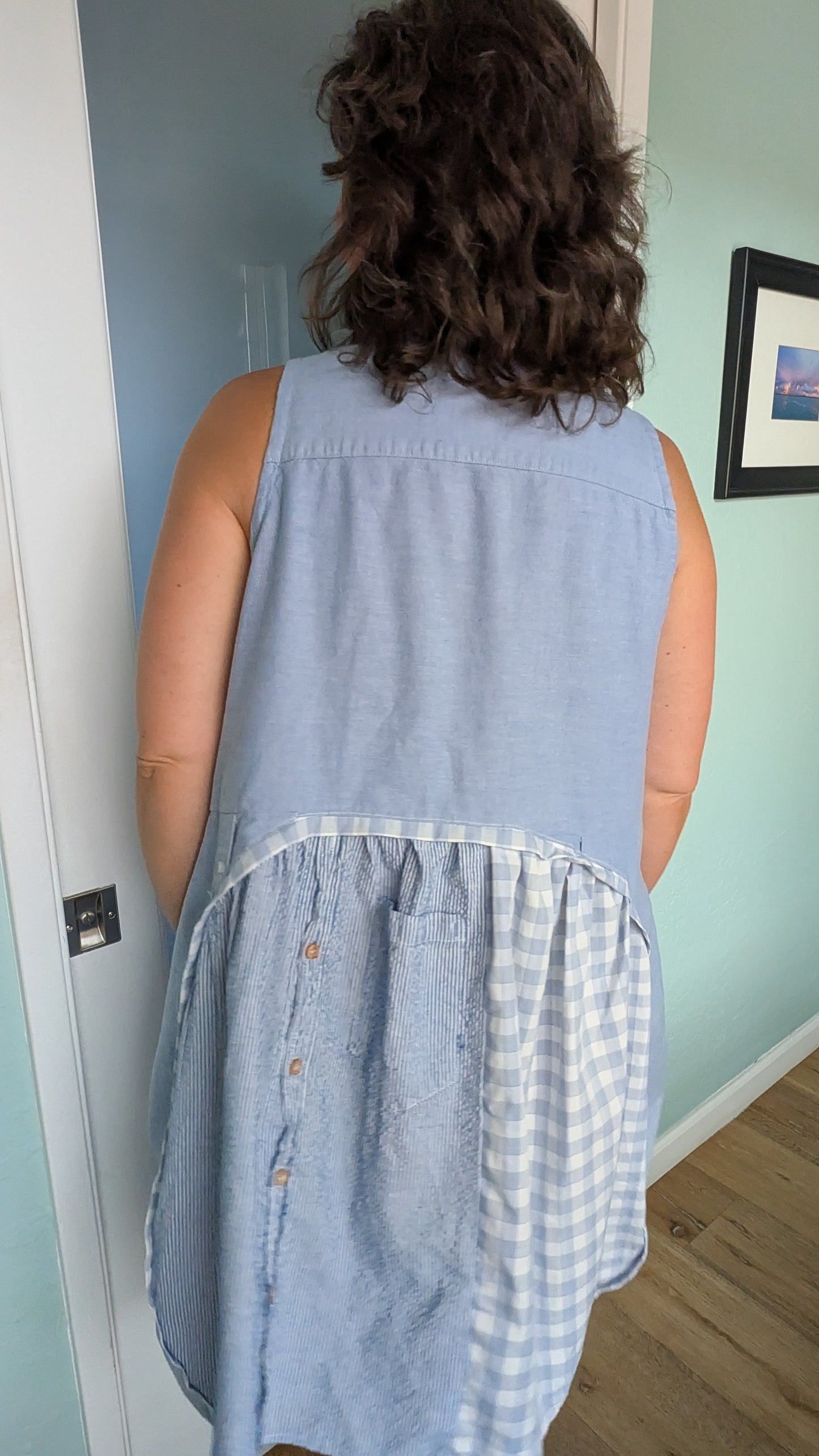 Jumin Dress - Dusty Blue Harmony