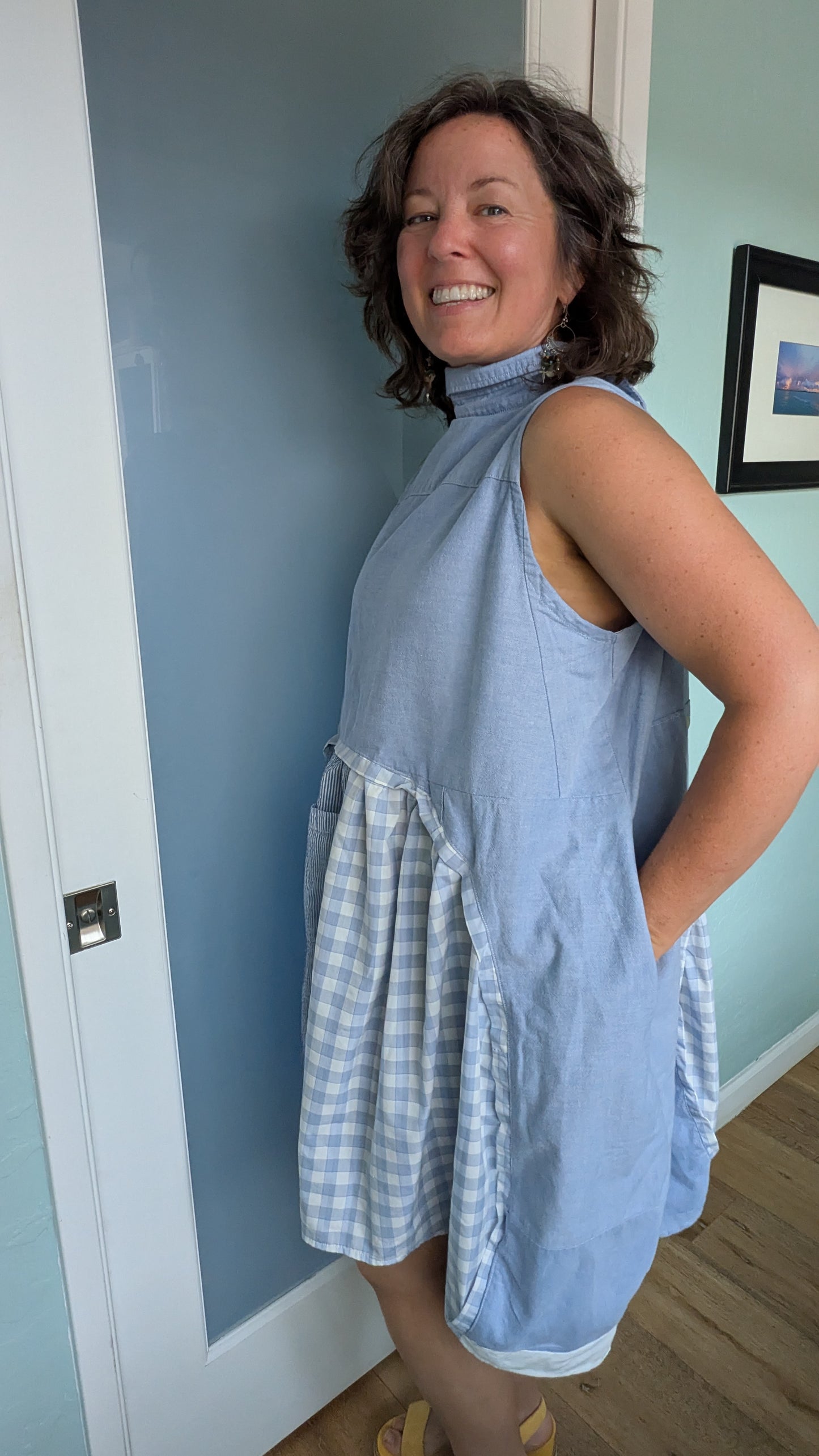 Jumin Dress - Dusty Blue Harmony