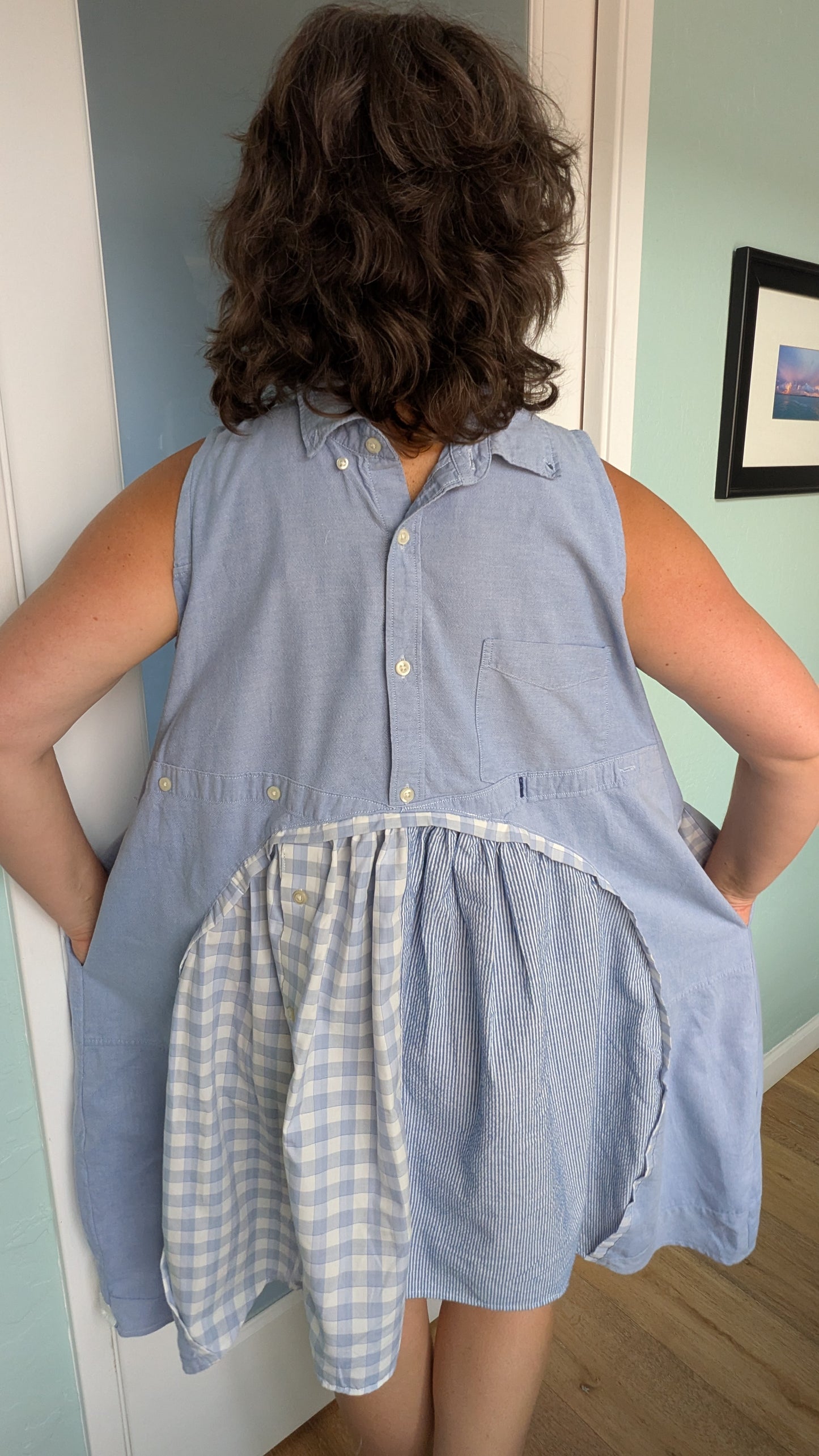 Jumin Dress - Dusty Blue Harmony