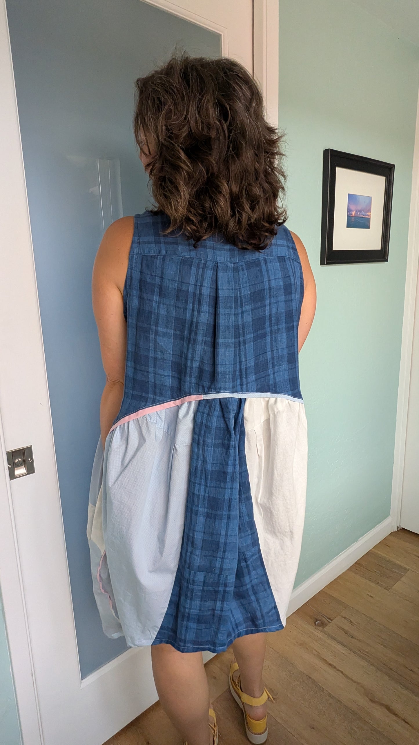 Jumin Dress - Baby Blue/ Baby Pink/ Navy