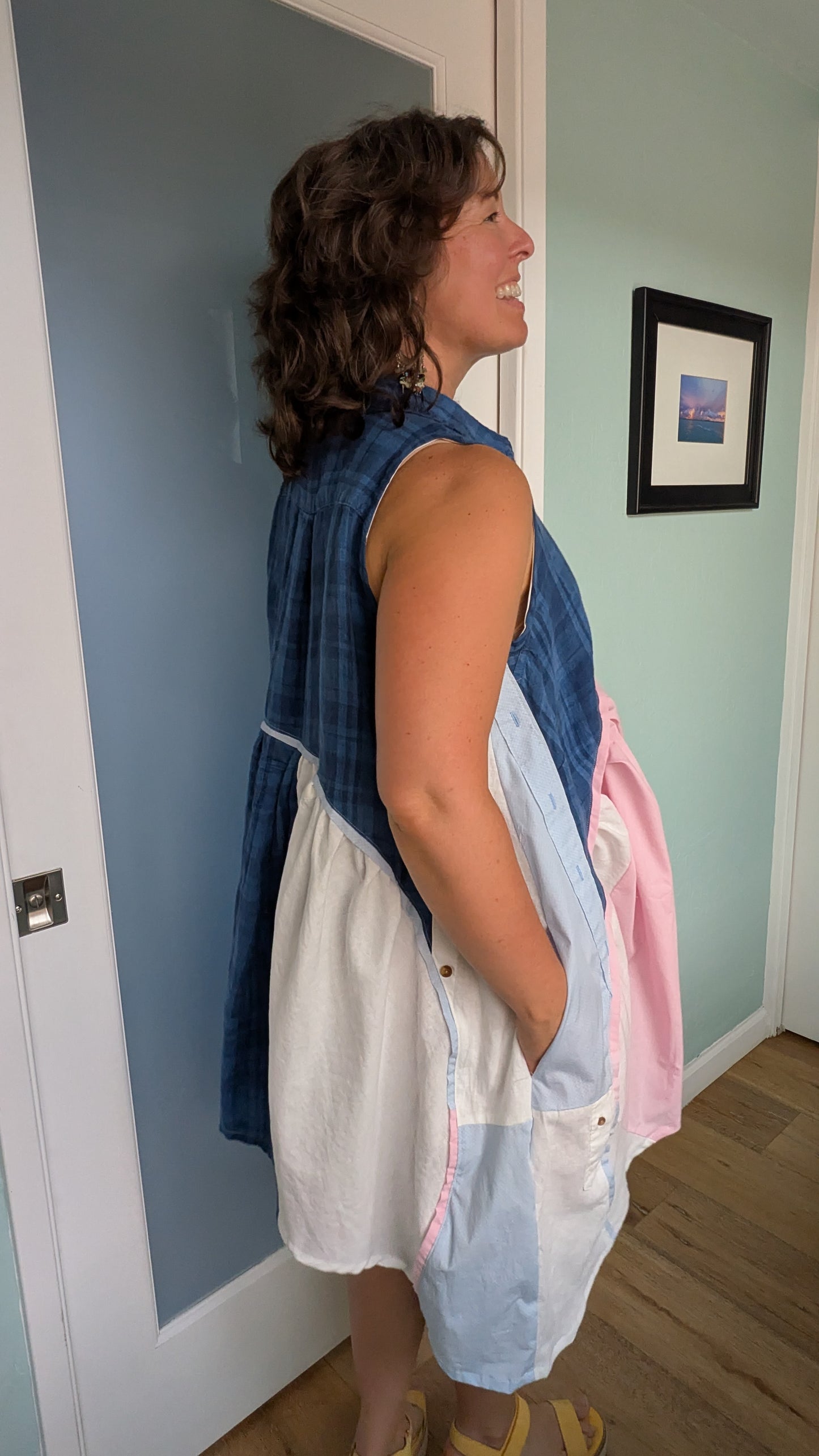 Jumin Dress - Baby Blue/ Baby Pink/ Navy