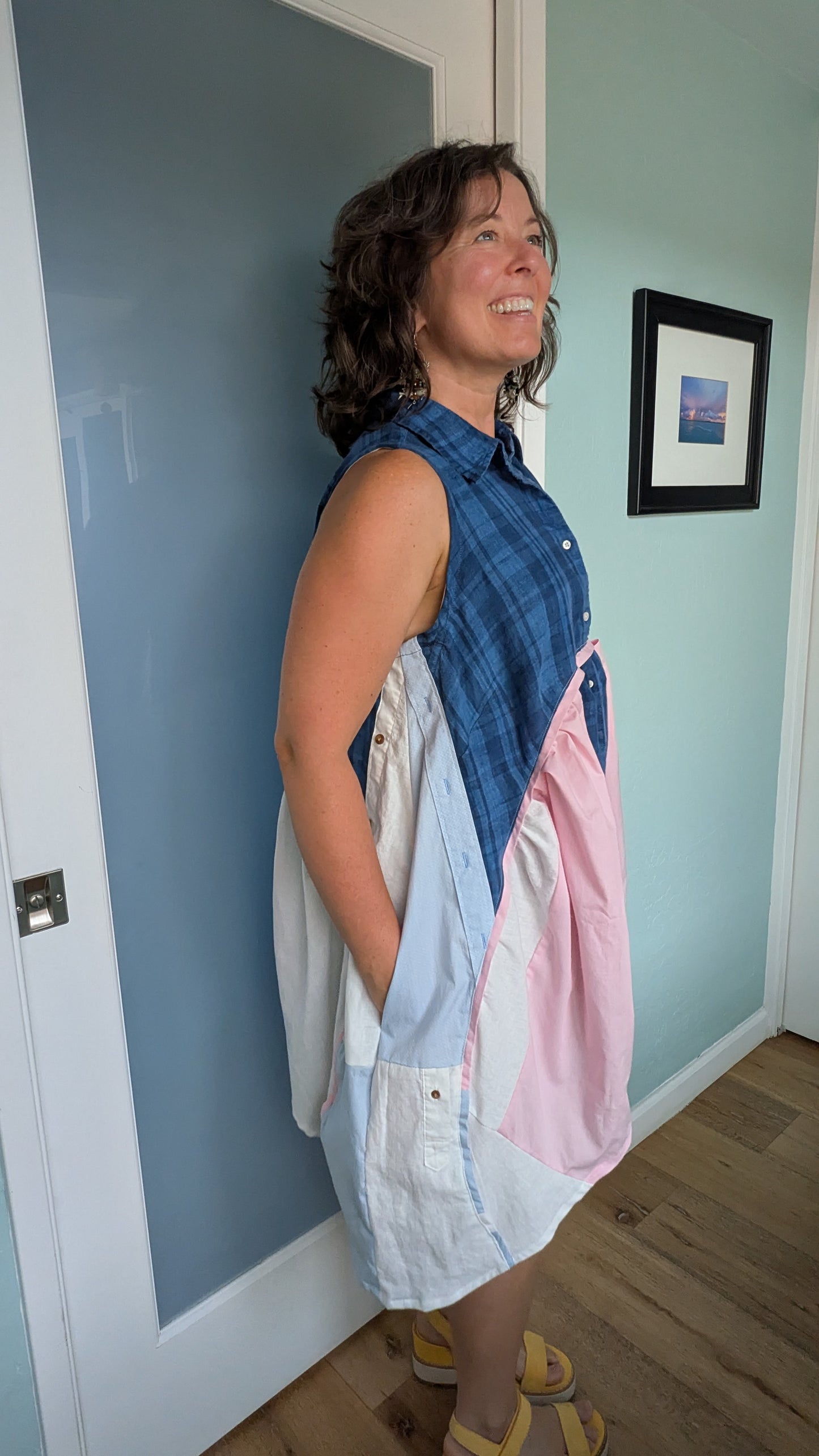 Jumin Dress - Baby Blue/ Baby Pink/ Navy