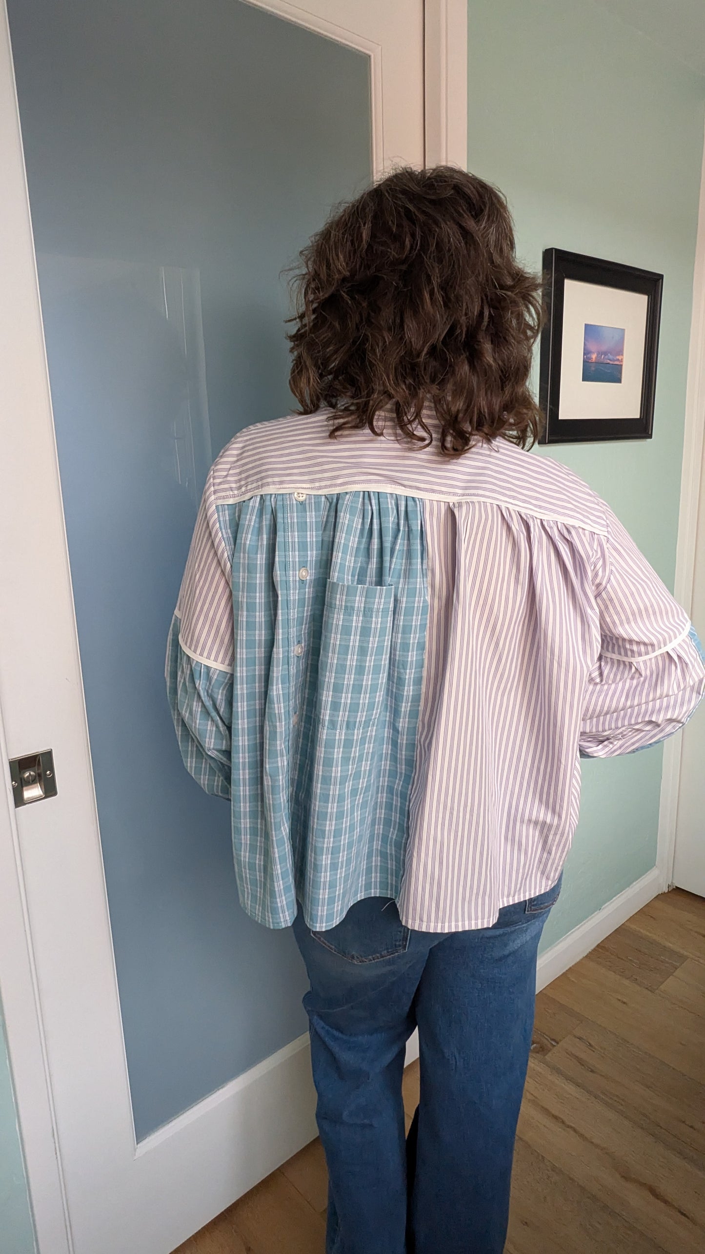 Jovie Blouse - Purple Stripes